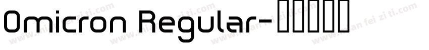 Omicron Regular字体转换
